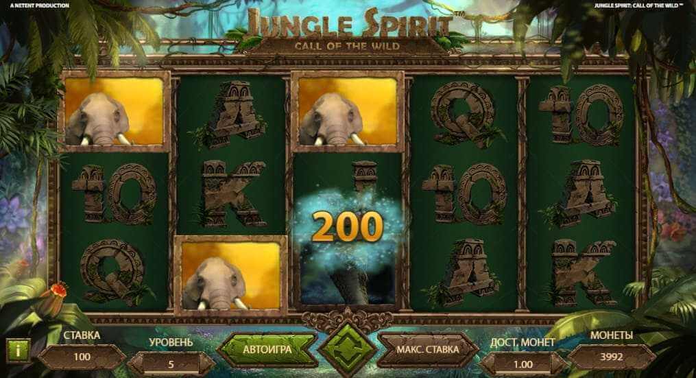 Игровой автомат Jungle Spirit Call of the Wild в казино Play Fortuna